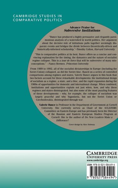 Produktbild: Subversive Institutions