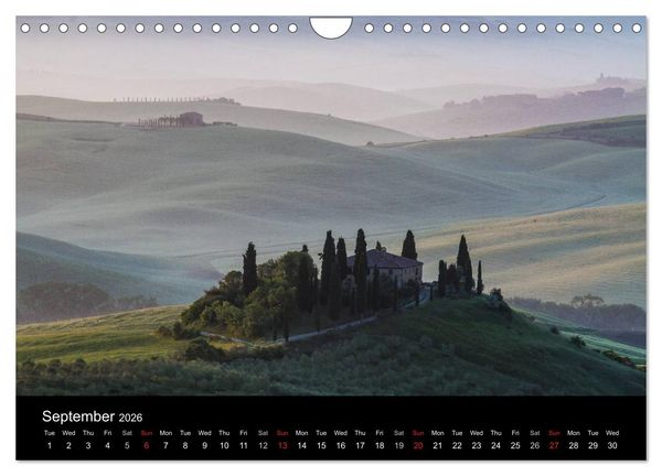 Produktbild: Tuscany Amazing Val d'Orcia (Wall Calendar 2026 DIN A4 landscape), CALVENDO 12 Month Wall Calendar