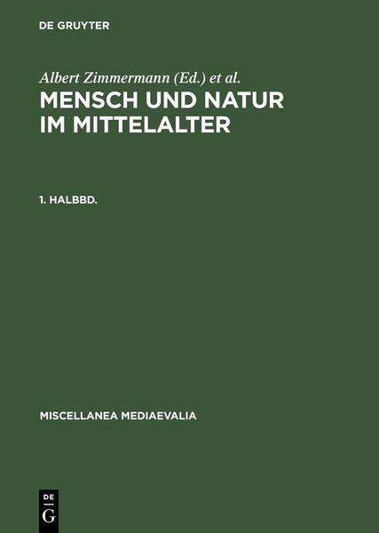 Produktbild: Mensch und Natur im Mittelalter. 1. Halbbd