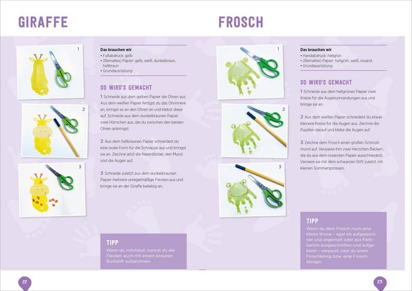 Produktbild: Kleine H&auml;nde, kleine F&uuml;&szlig;e: Kunterbunte Basteleien mit Hand- und Fu&szlig;abdr&uuml;cken.