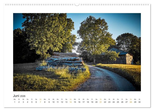 Produktbild: Landschaften des Altm&uuml;hltals (hochwertiger Premium Wandkalender 2026 DIN A2 quer), Kunstdruck in Hochglanz