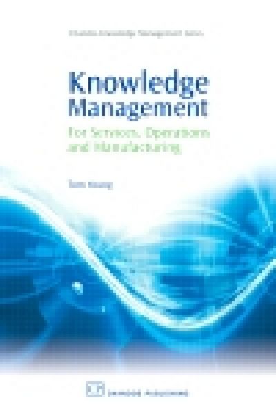 Produktbild: Knowledge Management for Services, Operations and Manufacturing