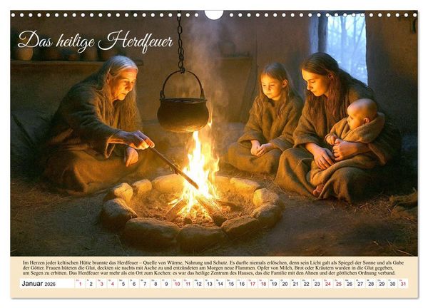 Produktbild: Von Samhain bis Beltane (Wandkalender 2026 DIN A3 quer), CALVENDO Monatskalender