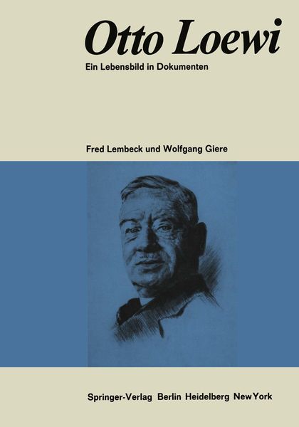 Produktbild: Otto Loewi Ein Lebensbild in Dokumenten