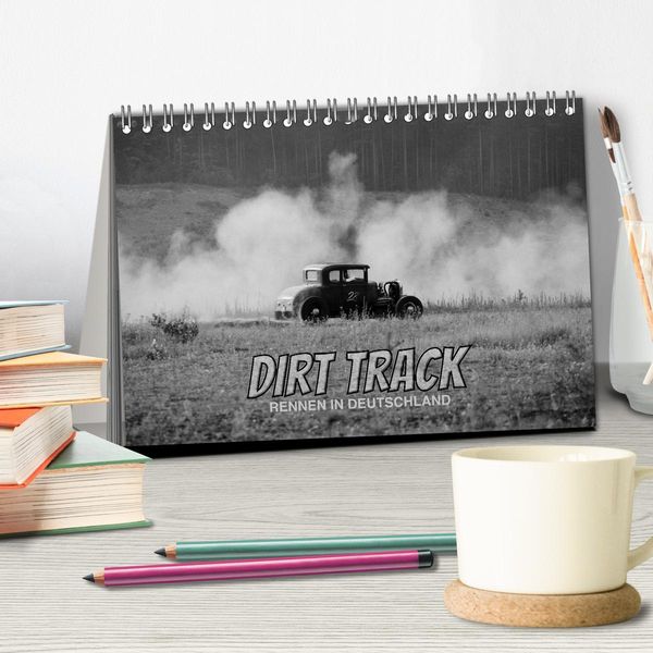 Produktbild: Dirt Track Races (Tischkalender 2026 DIN A5 quer), CALVENDO Monatskalender