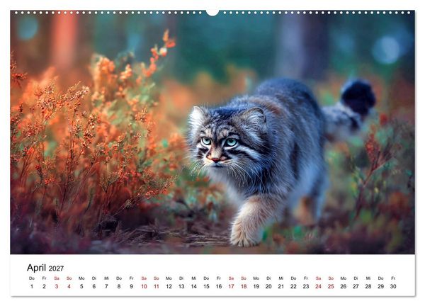 Produktbild: Gegen alles! - Pallaskatzen in ihrer Welt (hochwertiger Premium Wandkalender 2027 DIN A2 quer), Kunstdruck in Hochglanz