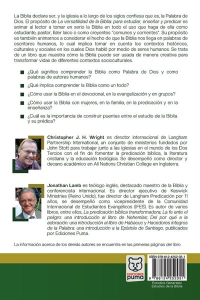 Produktbild: La Versatilidad De La Biblia