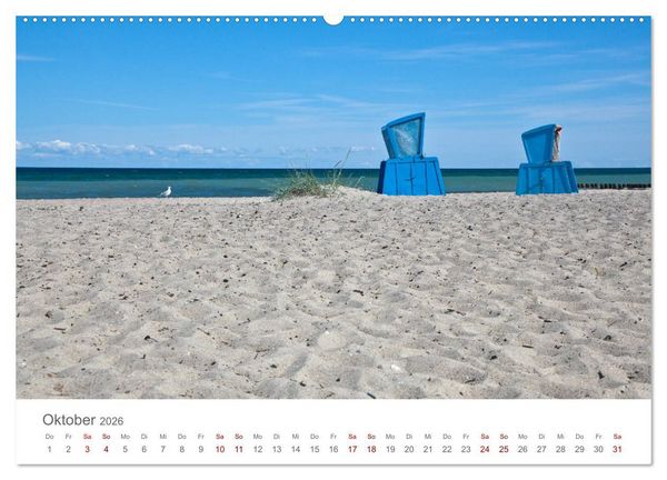 Produktbild: Lieblingsorte an der Ostsee (Wandkalender 2026 DIN A2 quer), CALVENDO Monatskalender
