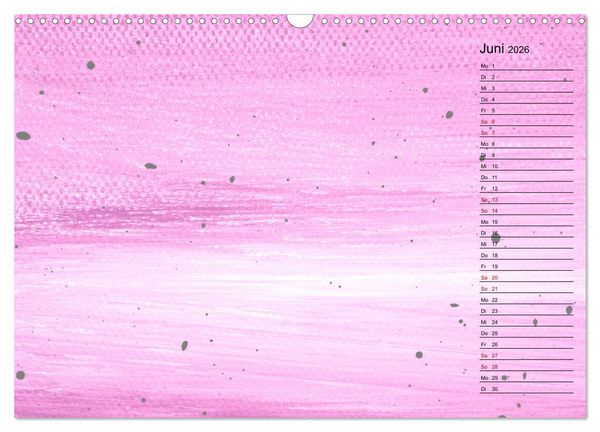 Produktbild: Pastellbunter DIY-Bastelkalender (Wandkalender 2026 DIN A3 quer), CALVENDO Monatskalender