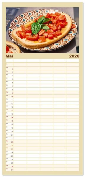 Produktbild: Familienplaner 2026 - Nago-Torbole, der sch&ouml;ne Norden vom Gardasee mit 5 Spalten (Wandkalender, 21 x 45 cm) CALVENDO