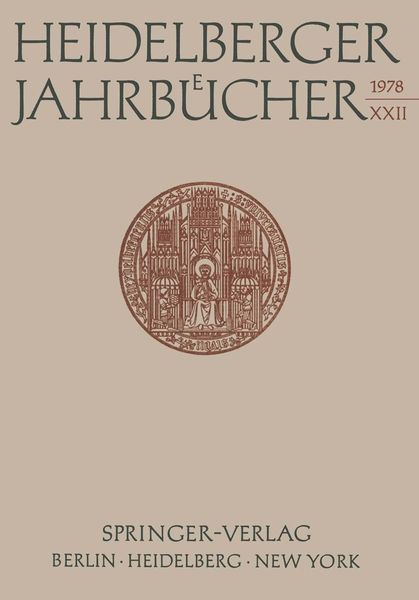 Produktbild: Heidelberger Jahrb&uuml;cher