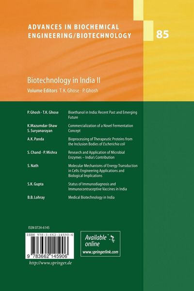 Produktbild: Biotechnology in India II