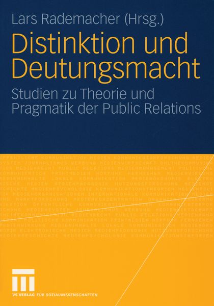 Produktbild: Distinktion und Deutungsmacht
