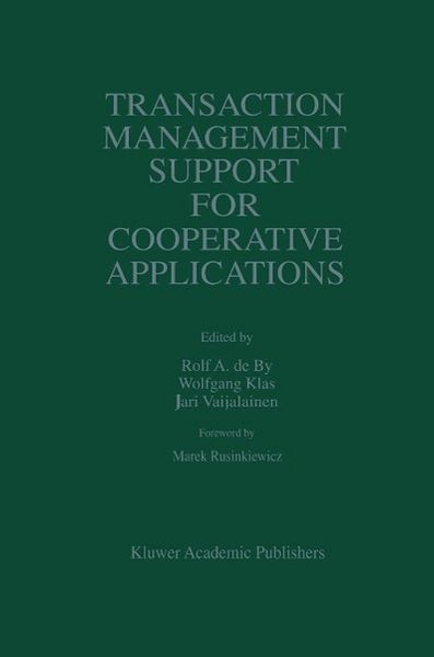 Produktbild: Transaction Management Support for Cooperative Applications