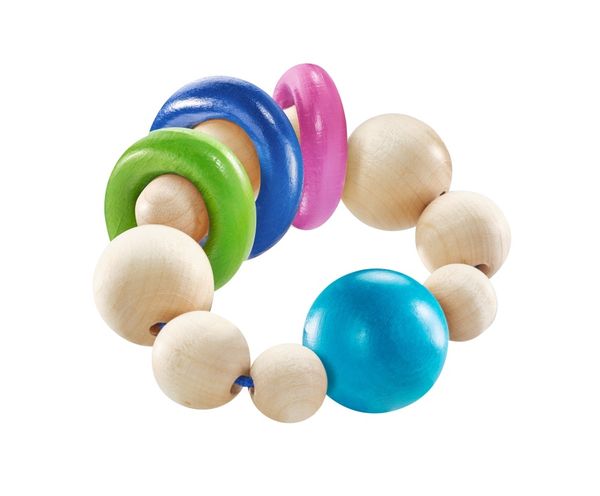 Schmidt Spiele - Selecta - Ringellino, klappernder Greifling, 8,5 cm