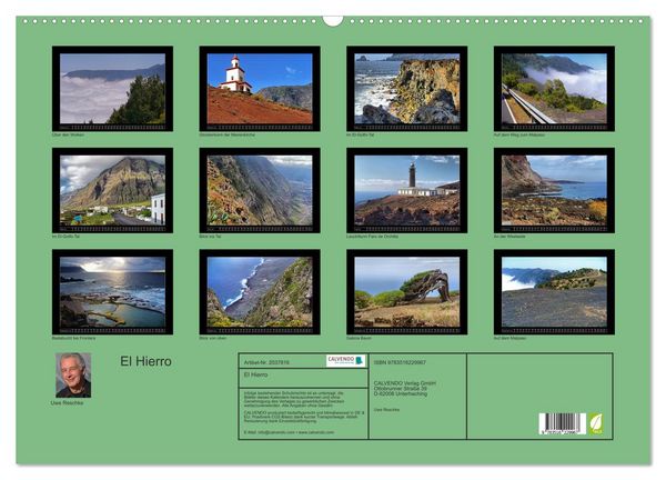 Produktbild: El Hierro (Wandkalender 2026 DIN A2 quer), CALVENDO Monatskalender