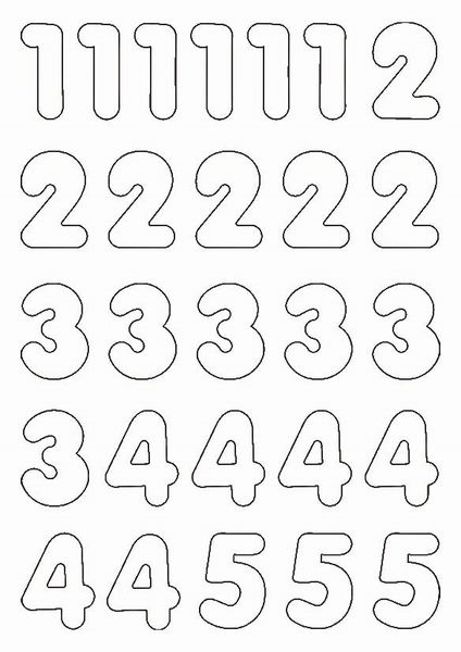 Produktbild: URSUS Blankoartikel Blanko-Magnete Zahlen & Symbole, 90er Set, 1,5 - 4,4 cm