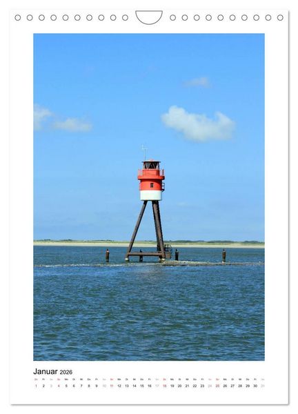Produktbild: Borkum - Inseltr&auml;ume an der Nordsee (Wandkalender 2026 DIN A4 hoch), CALVENDO Monatskalender