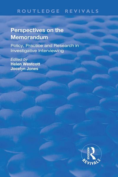 Produktbild: Perspectives on the Memorandum