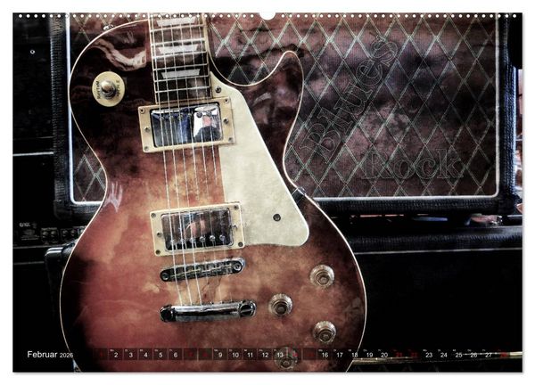 Produktbild: Gitarren - Grunge Style (Wandkalender 2026 DIN A2 quer), CALVENDO Monatskalender