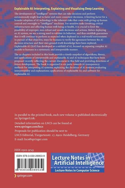 Produktbild: Explainable AI: Interpreting, Explaining and Visualizing Deep Learning