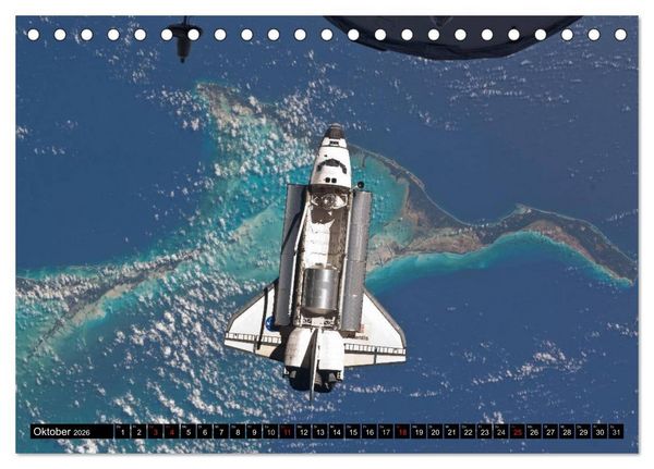 Produktbild: Space Shuttle. Impressionen aus der Raumfahrt (Tischkalender 2026 DIN A5 quer), CALVENDO Monatskalender