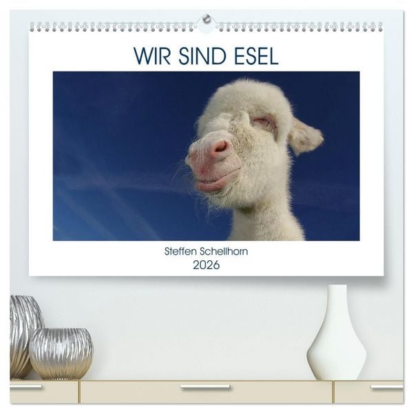 Produktbild: WIR SIND ESEL (hochwertiger Premium Wandkalender 2026 DIN A2 quer), Kunstdruck in Hochglanz
