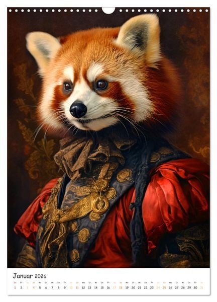 Produktbild: Tierische Kunst - Eine Sammlung von Renaissance-Gem&auml;lden mit tierischen Motiven (Wandkalender 2026 DIN A3 hoch), CALVENDO Monatskalender