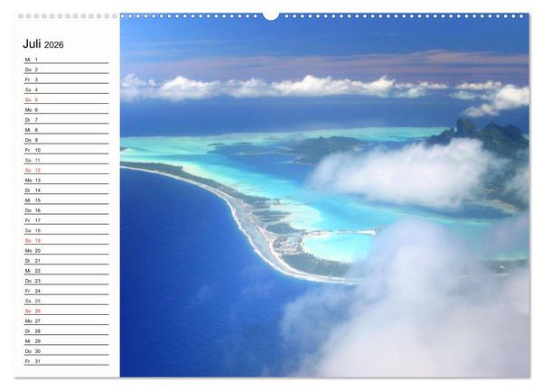 Produktbild: Paradiese. Karibik und S&uuml;dsee &uuml;ber und unter Wasser (hochwertiger Premium Wandkalender 2026 DIN A2 quer), Kunstdruck in Hochglanz