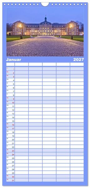 Produktbild: Familienplaner 2027 - Magisches M&uuml;nster mit 5 Spalten (Wandkalender, 21 x 45 cm) CALVENDO