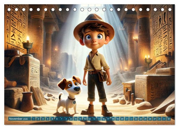 Produktbild: Max und Buddy: Entdecker des Verborgenen (Tischkalender 2026 DIN A5 quer), CALVENDO Monatskalender