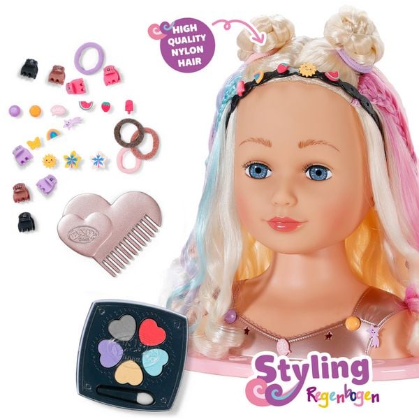 Produktbild: BABY born Stylingkopf Regenbogen