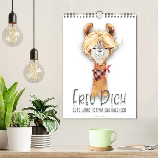 Produktbild: Freu Dich - Gute-Laune-Motivations-Kalender (Wandkalender 2026 DIN A4 hoch), CALVENDO Monatskalender