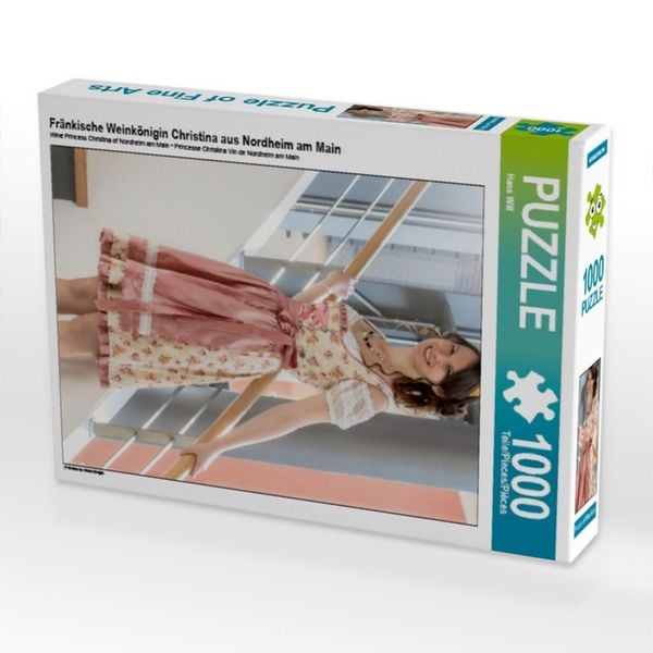 Produktbild: CALVENDO Puzzle Fr&auml;nkische Weink&ouml;nigin Christina aus Nordheim am Main 1000 Teile Puzzle hoch | 1000 Teile Lege-Gr&ouml;&szlig;e 64 &times; 48 cm Foto-Puzzle f&uuml;r gl&uuml;ckliche Stunden
