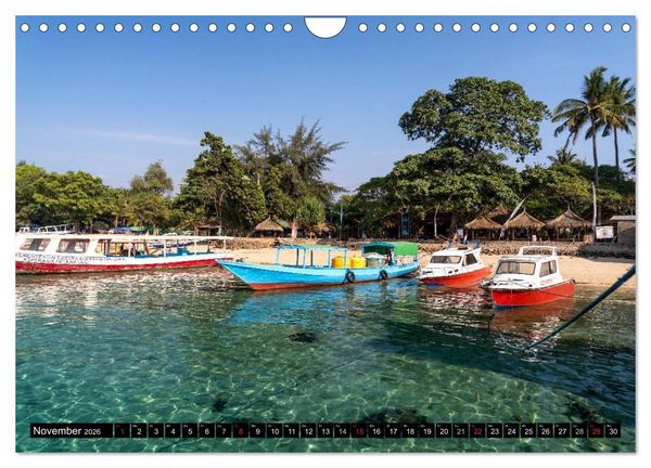 Produktbild: Indonesien: Gili Inseln (Wandkalender 2026 DIN A4 quer), CALVENDO Monatskalender