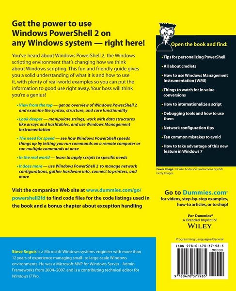 Produktbild: Windows PowerShell 2 For Dummies