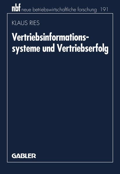 Produktbild: Vertriebsinformationssysteme und Vertriebserfolg