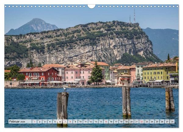 Produktbild: GARDASEE Die sch&ouml;nsten Uferpromenaden (Wandkalender 2026 DIN A3 quer), CALVENDO Monatskalender