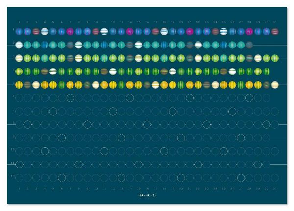 Produktbild: Une perle pour chaque jour (Calendrier de bureau 2026 DIN A5 vertical), CALVENDO calendrier mensuel