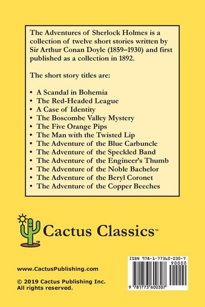 Produktbild: The Adventures of Sherlock Holmes (Cactus Classics Large Print)