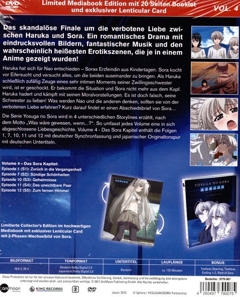 Produktbild: Yosuga no Sora - Vol. 4 - Das Sora Kapitel - Mediabook (+ Lenticular Card)