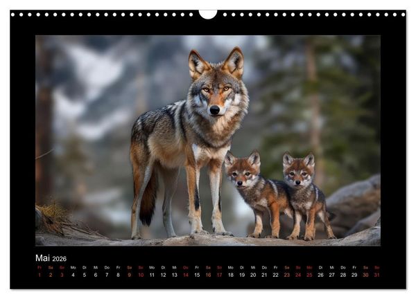 Produktbild: Geheimnisvolle Wildnis Deutschlands (Wandkalender 2026 DIN A3 quer), CALVENDO Monatskalender