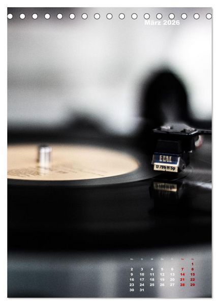 Produktbild: Der Klang von Musik (Tischkalender 2026 DIN A5 hoch), CALVENDO Monatskalender
