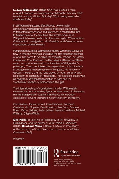 Produktbild: Wittgenstein's Lasting Significance