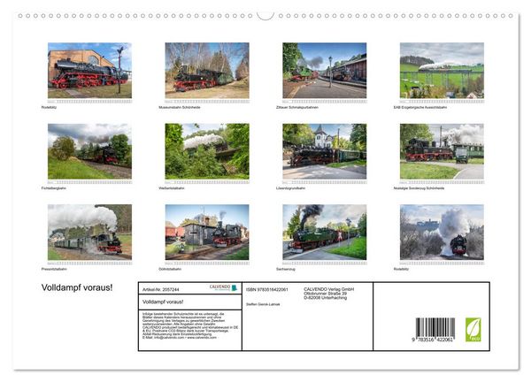 Produktbild: Volldampf voraus! (hochwertiger Premium Wandkalender 2026 DIN A2 quer), Kunstdruck in Hochglanz