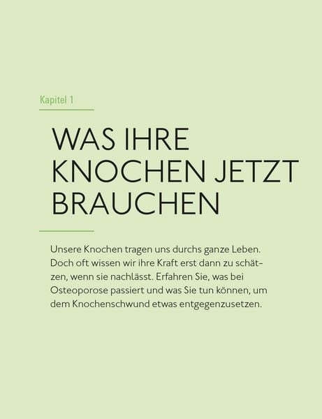 Produktbild: Ern&auml;hrung f&uuml;r starke Knochen gegen Osteoporose