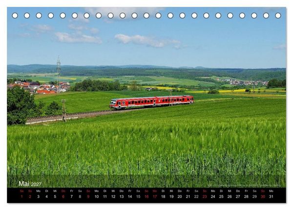 Produktbild: Eisenbahn in Mitteldeutschland (Tischkalender 2027 DIN A5 quer), CALVENDO Monatskalender