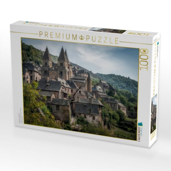 Produktbild: CALVENDO Puzzle Conques, das Dorf | 1000 Teile Lege-Gr&ouml;&szlig;e 64x48cm Foto-Puzzle f&uuml;r gl&uuml;ckliche Stunden
