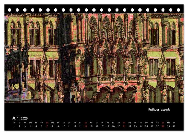 Produktbild: M&uuml;nchen digital (Tischkalender 2026 DIN A5 quer), CALVENDO Monatskalender