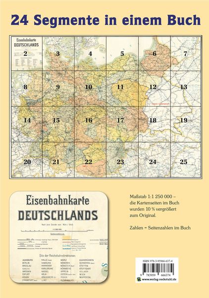 Produktbild: ATLAS DR M&auml;rz 1940 - Eisenbahnkarte Deutschland